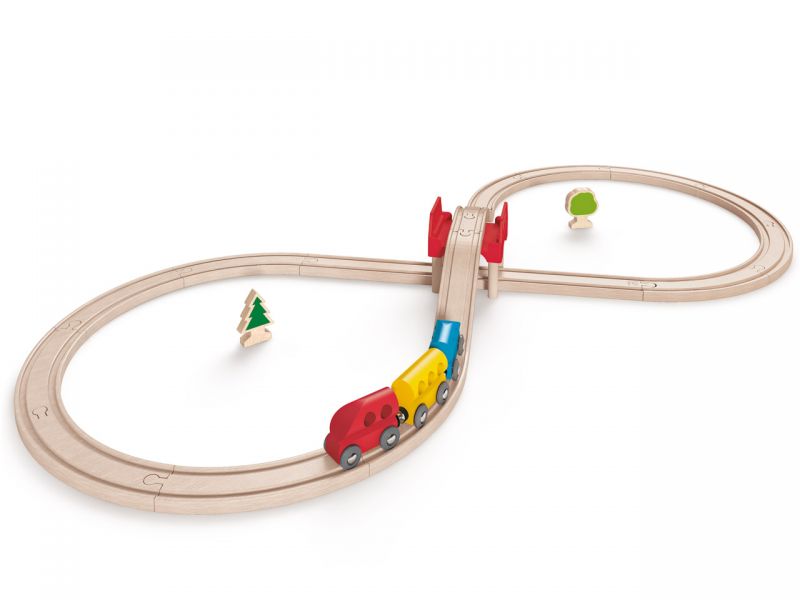 Hape Eisenbahnstrecke mit Achterschleife, 27-tlg.