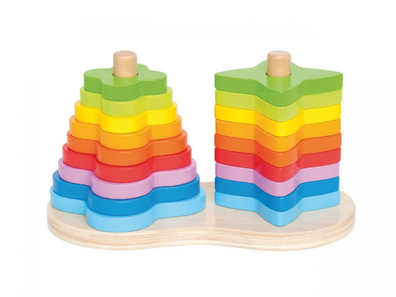 Hape Steckspiel »Regenbogen«, Holz, 19-tlg.