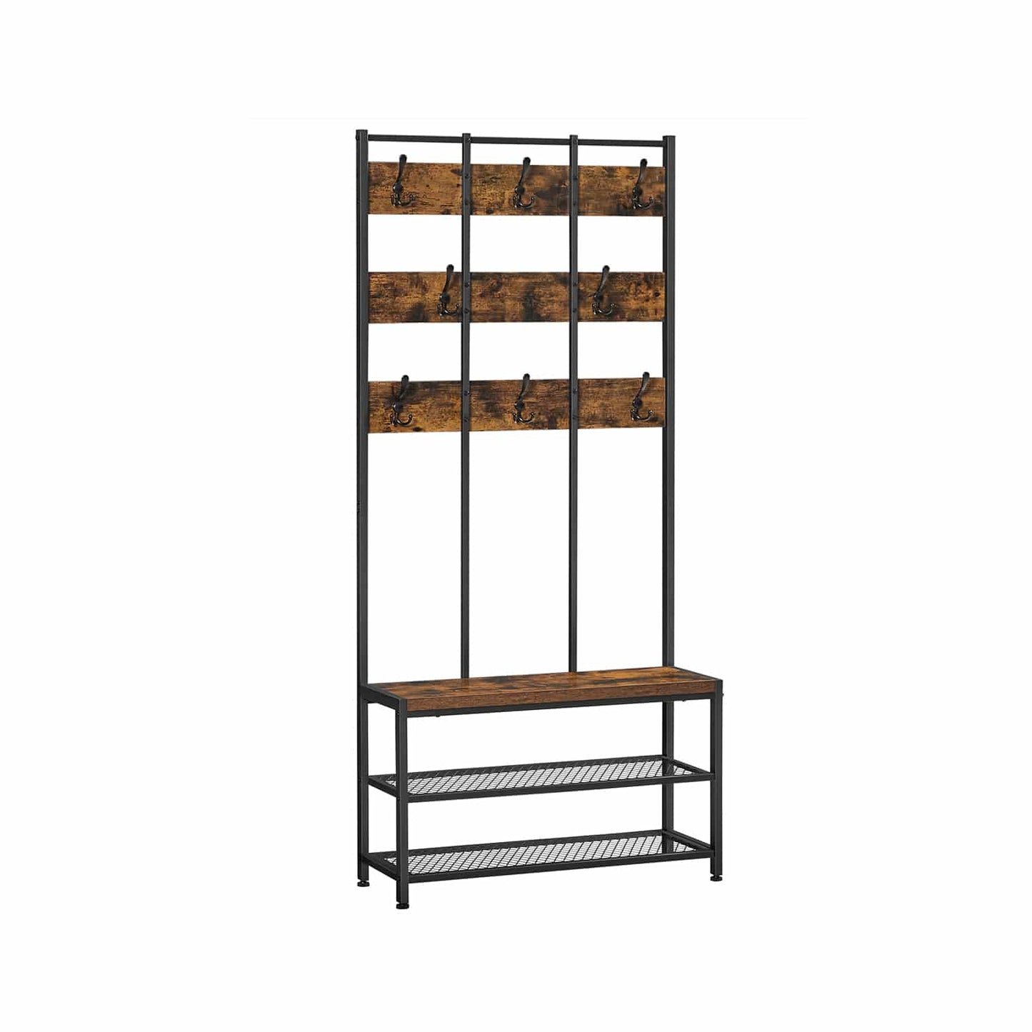 Garderobenständer vintagebraun-schwarz