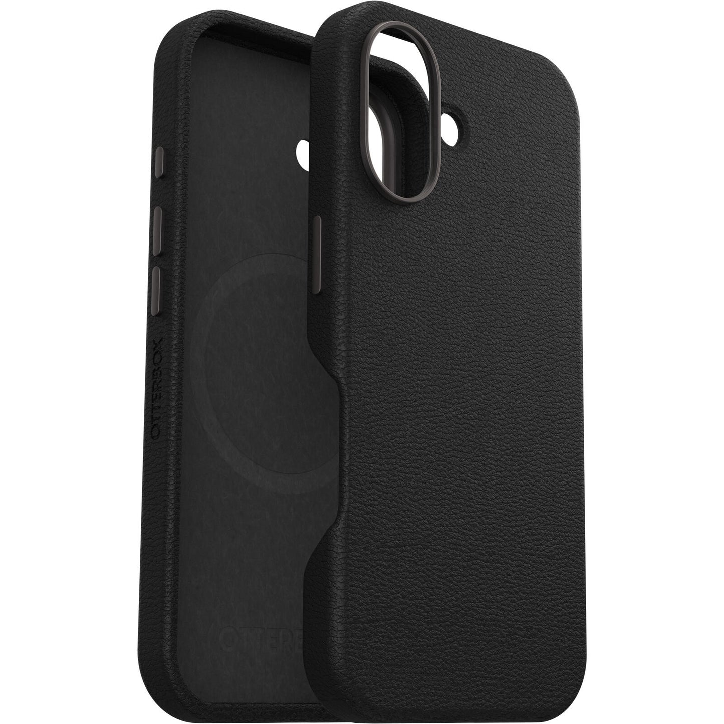 OtterBox Symmetry Cactus Leather Apple iPhone 16 Noir Ash - black