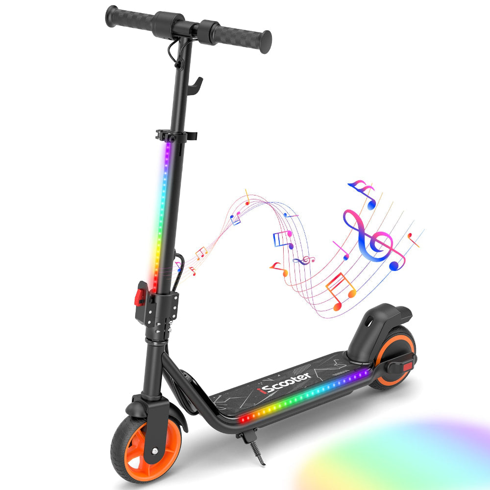iScooter iK3Max Kinder E-Scooter 6″ mit LED & 3 Geschwindigkeiten - iK3Max Orange
