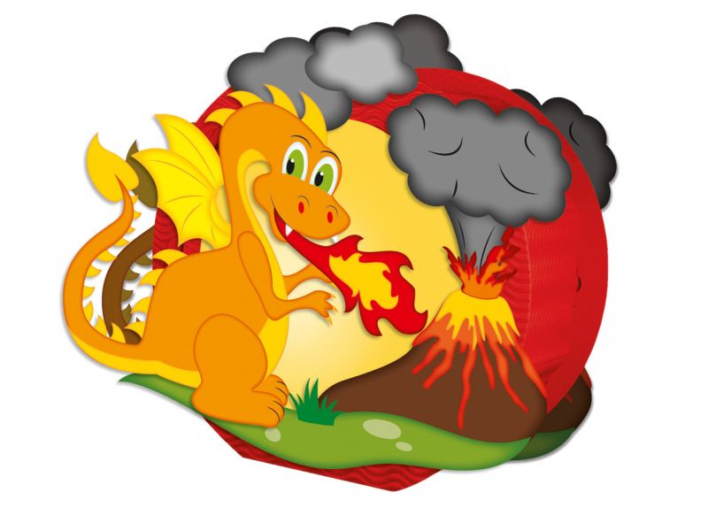 URSUS Easy Line Laternen-Bastelset »Drache & Vulkan«