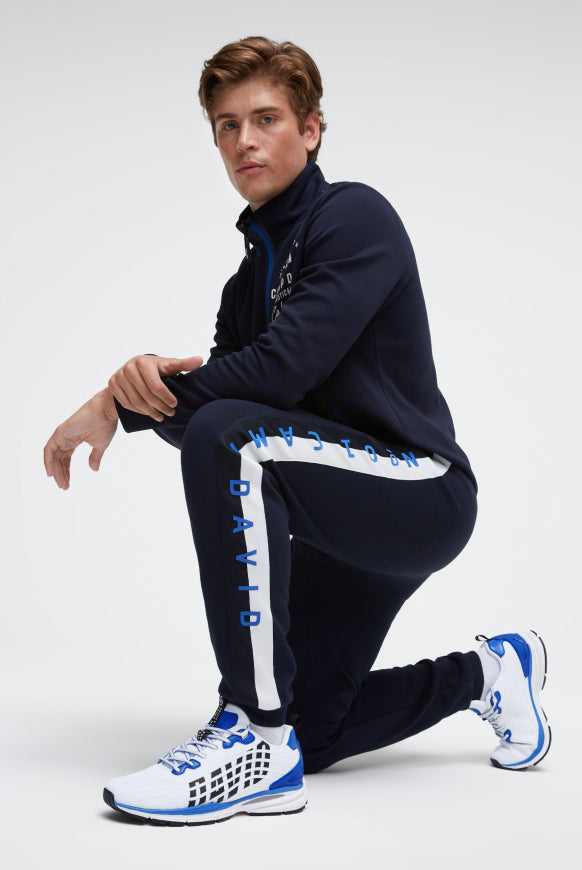 CAMP DAVID Leichter Sneaker im Knit-Design mit Rubber Artwork