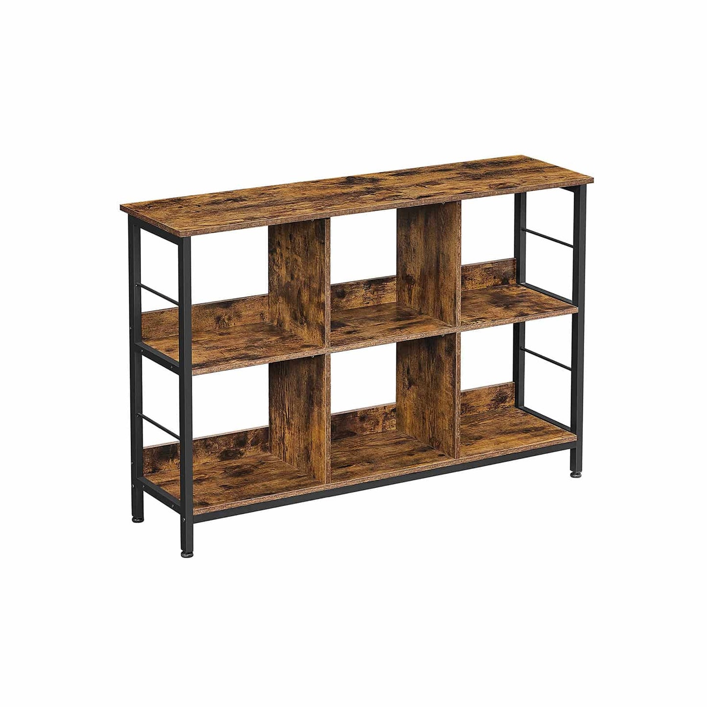 Industriestil Bücherregal Vintagebraun-Schwarz