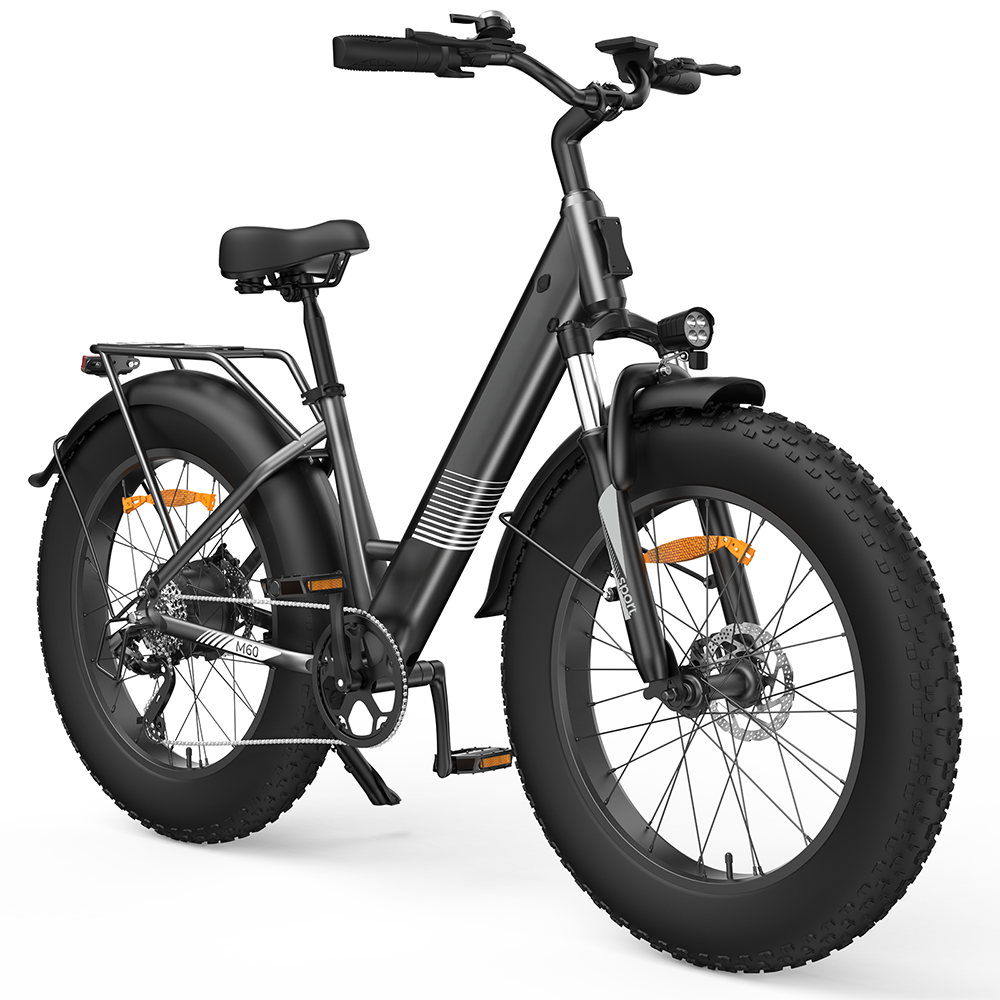 M60 Fat Tire Trekking E-Bike 750w - M60 Tintenschwarz