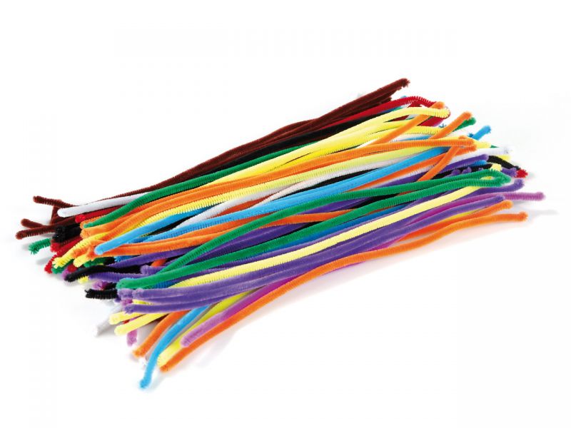 Plüschdraht dünn, 8 mm, 100er-Set