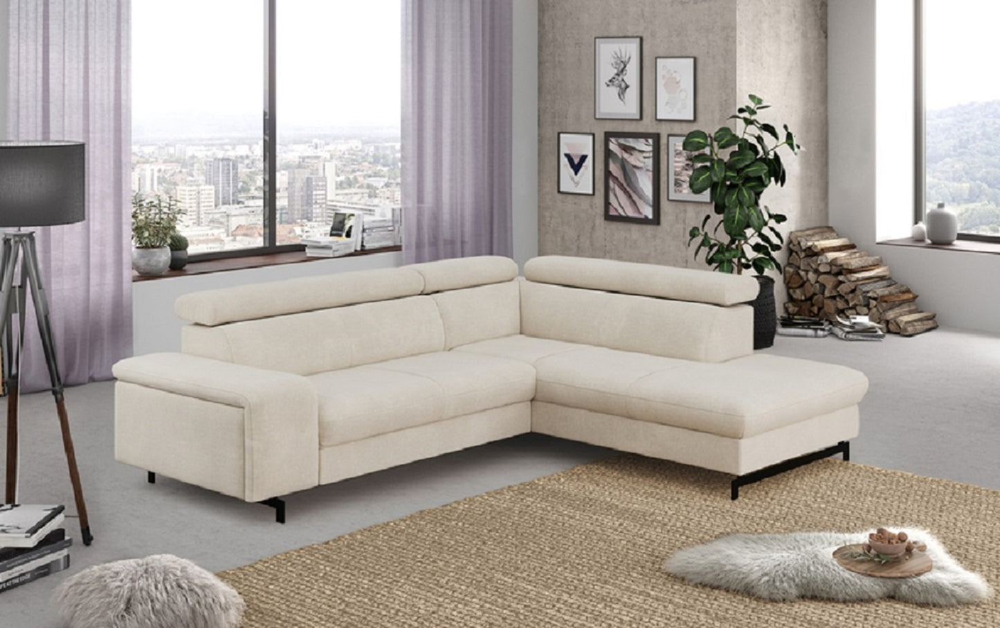 Ecksofa Emma mit Schlaffunktion und Bettkasten – Funktionalität trifft auf elegantes Design