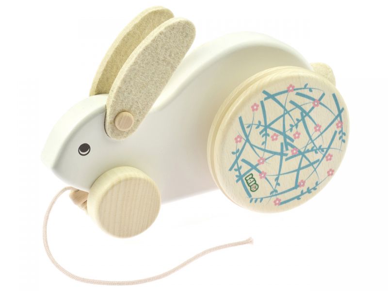 BAJO Nachziehtier Großer Hase, weiß