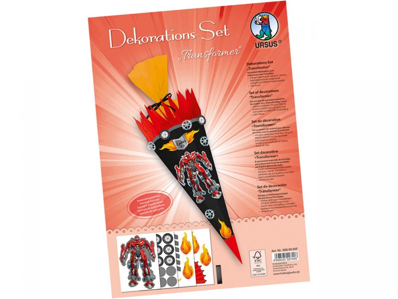 URSUS Dekorations-Set »Transformer«