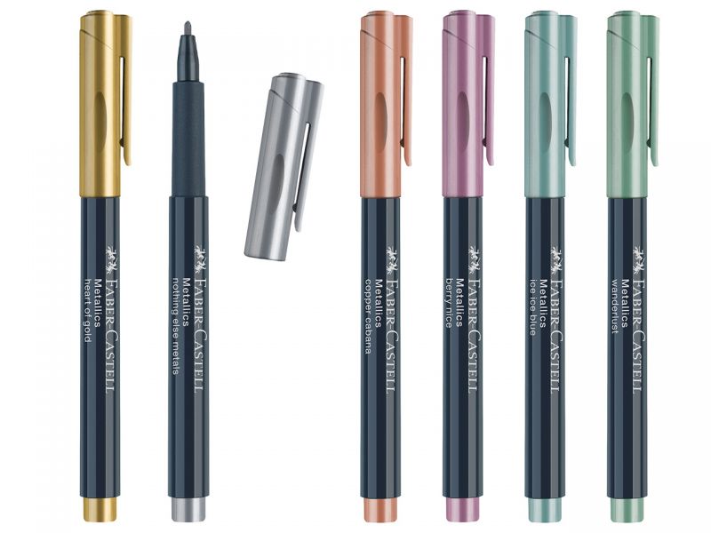 Faber-Castell Metallics Marker, 6 Farben