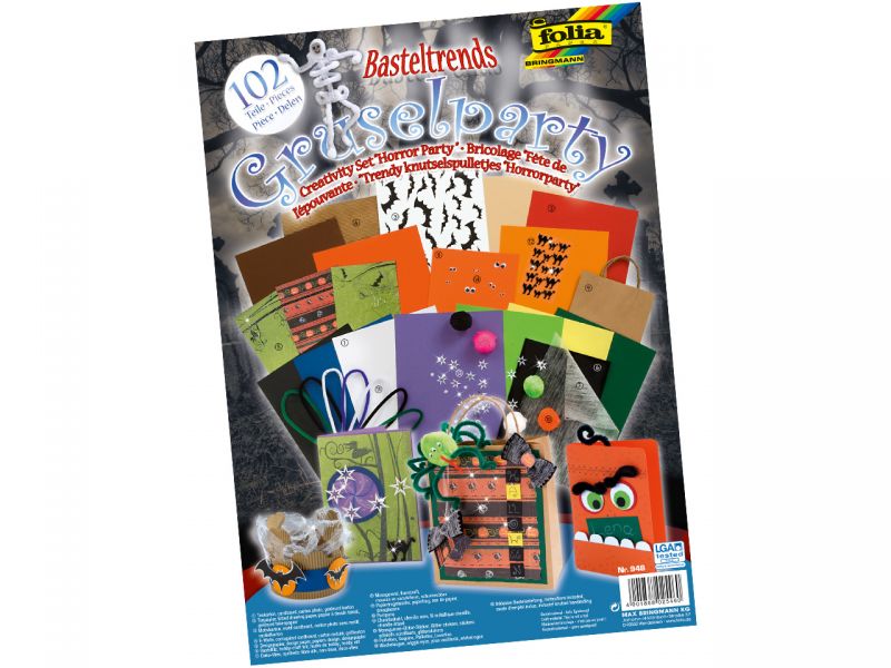 Folia Basteltrends Gruselparty, 102-tlg.