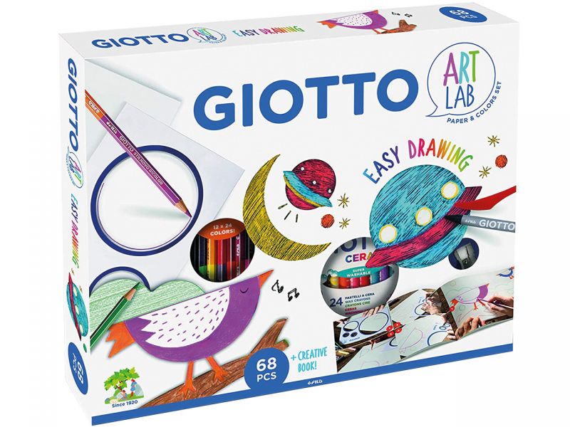 Giotto Art Lab »Easy Drawing« Bastelset, 68-tlg.