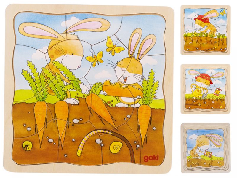 goki Lagenpuzzle »Gemüsebeet«