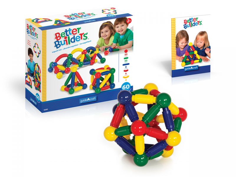 Guidecraft Riesenmagnet-Bauset, 60-tlg.