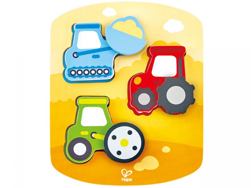 Hape Dynamisches Landmaschinen-Puzzle