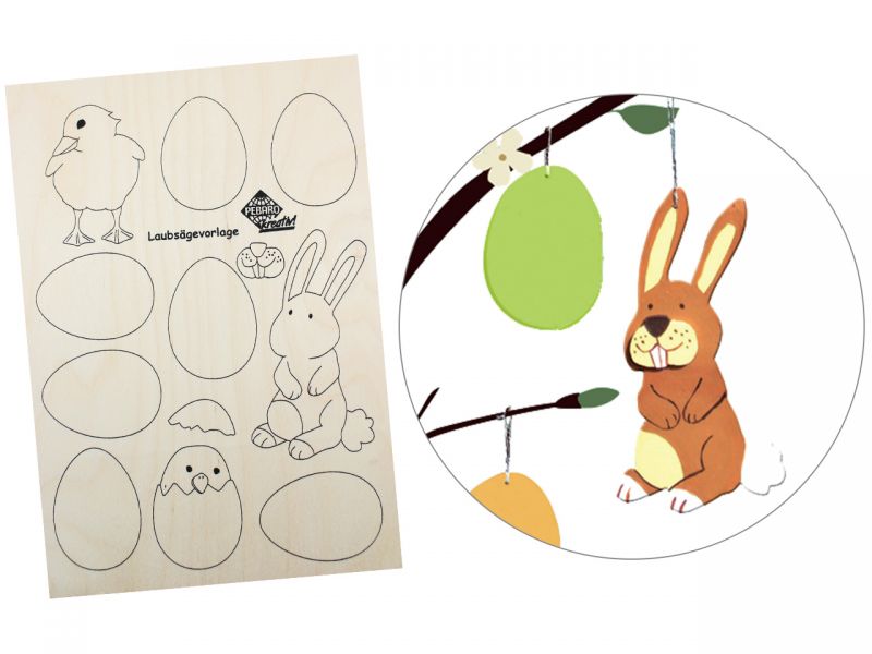 Spielheld Laubsägevorlage »Osterschmuck«