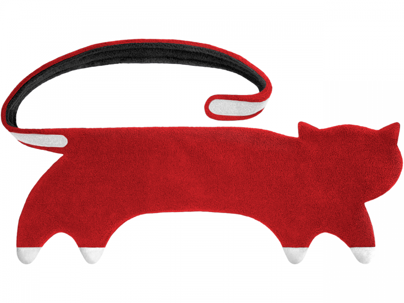 Leschi Wärmekissen »Die Katze Coco«, Feuer/Mitternacht