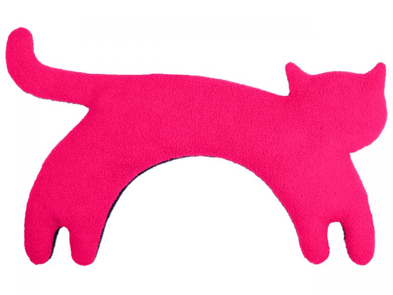 Leschi Wärmekissen »Die Katze Minina« stehend groß, Flamingo/Mitternacht