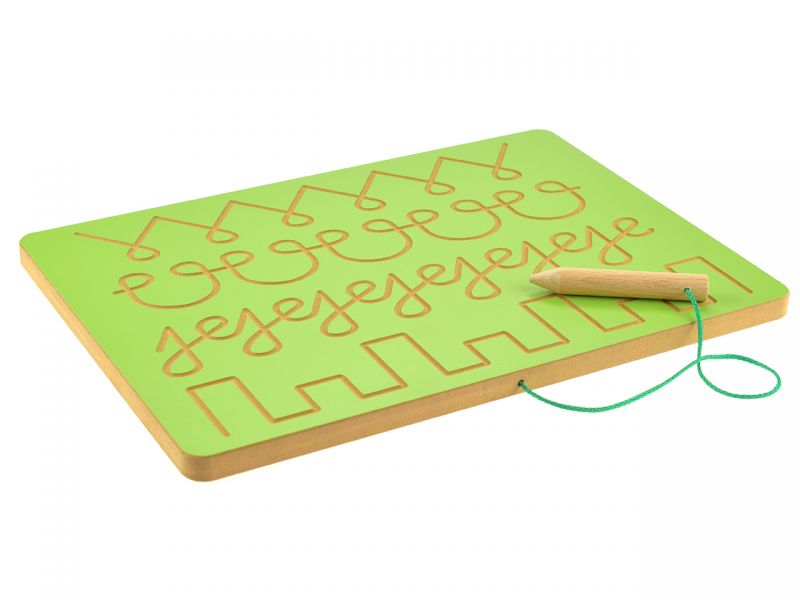 Grafomotorische-Tafel Handmotorik, grün
