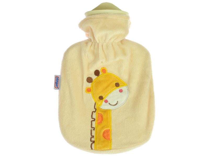 Sänger Kinderwärmflasche mit Bezug »Giraffe Zulu«