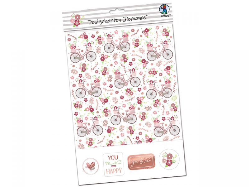 URSUS Designkarton Romance 200 g/m², DIN A4