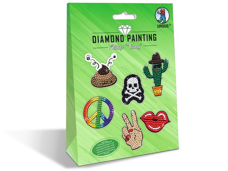 URSUS Diamond Painting Sticker »Funny«