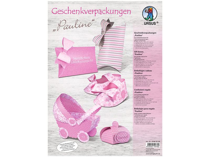 URSUS Geschenkverpackungen »Pauline«, vorgestanzt