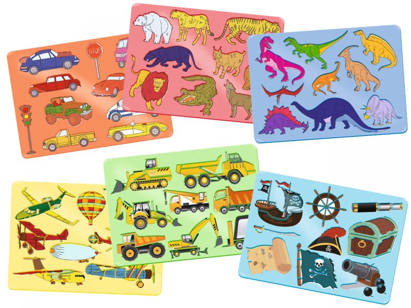 URSUS Mal-Schablonen-Set 2, 6-tlg.