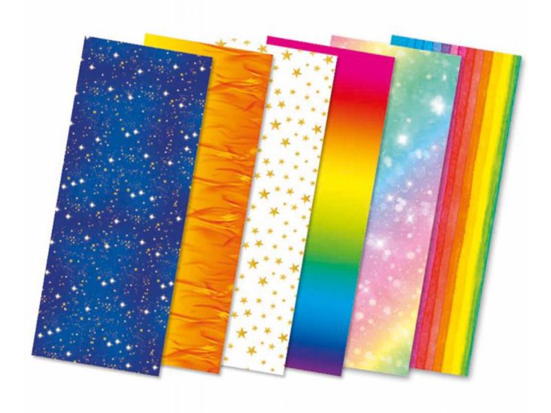 URSUS Laternen-Transparentpapier, 6 Farb-Motive, 25 Blatt