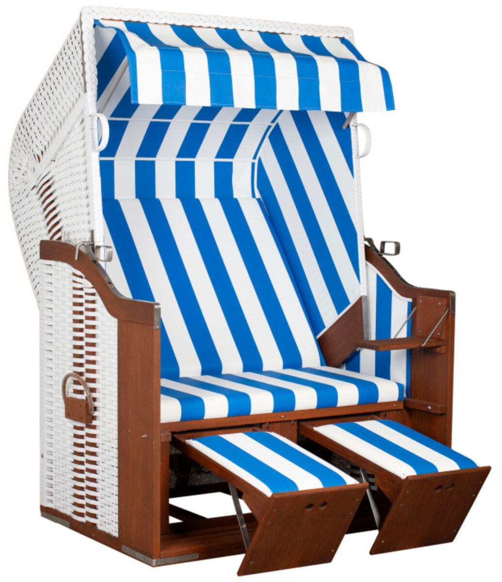 Strandkorb Profi Ostsee Poel PVC white Des. 991