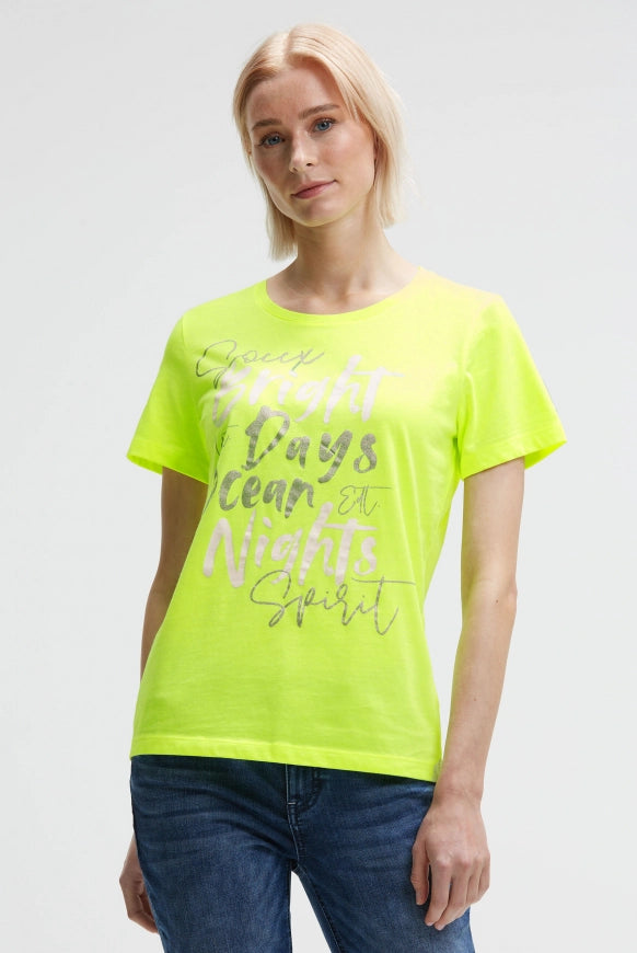 SOCCX T-Shirt mit Rundhalsausschnitt und Artwork