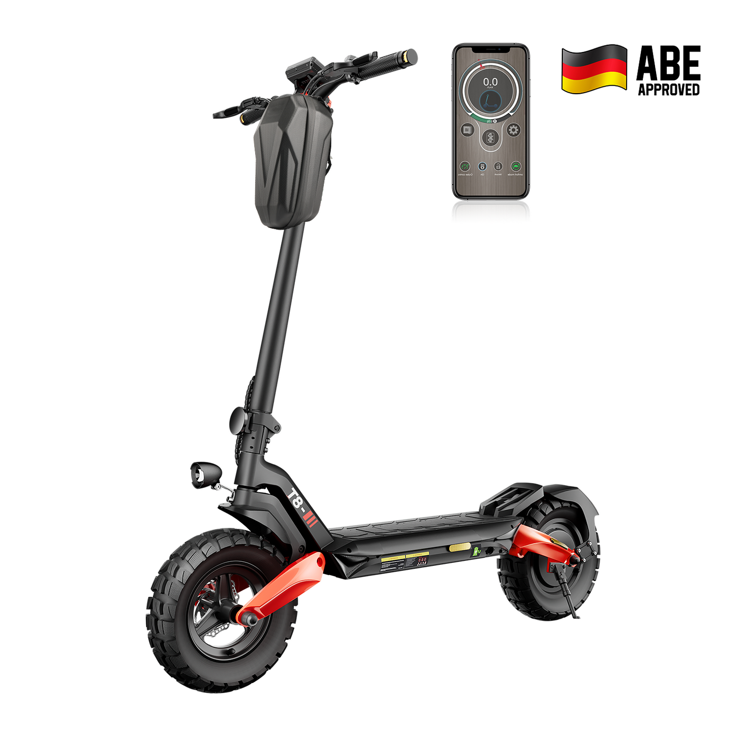 iScooter T8 Offroad-E-Scooter Mit Straßenzulassung 1200W Motor (ABE,eKFV) - T8