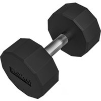 SPORTNOW Kurzhantel insgesamt 15 kg - Krafttraining & Gewichtheben - rutschfester Griff, Fitness, Heimsport, Schwarz Aosom