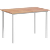 HOMCOM Esstisch erweiterbarer Küchentisch für 6 Personen Wohnzimmertisch Stahl braun 110-160 x 70 x 76 cm ideal für Esszimmer Aosom.de