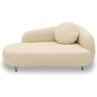 Outdoor Sofa 300 011 Longchair rechts, Gartensofa, Gartenmöbel, Outdoor Möbel, beige, 177 x 105x 79 cm Aosom