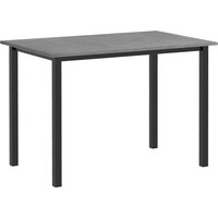 HOMCOM Esstisch erweiterbar Küchentisch für 6 Personen Wohnzimmertisch Dunkelgrau Stahl 110-160 x 70 x 76 cm für Esszimmer & Küche Aosom.de