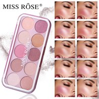 MISSROSE Natural Brightening Rouge Blush Palette Facial Contouring Pearlescent Fine Glitter Highlighter One Piece Palette Makeup