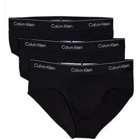 Calvin Klein Herren Slips Komfort Baumwolle Schwarz 479119, Größe M