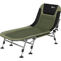 Outsunny Campingbett Feldbett klappbar Reisebett verstellbar Klappbett bis 180 kg belastbar für Outdoor Oxford Grün Aosom