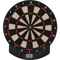 HOMCOM Elektronische Dartscheibe Dartboard-Set mit 6 Darts, 30 Dartköpfe, 26 Spiele, 185 Trefferoptionen, für 8 Spieler, mehrfarbig Aosom