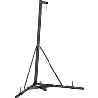 SPORTNOW Boxsackständer Höhenverstellbar freistehende Boxsackhalterung klappbarer Punchingballständer bis 60 kg belastbar aus Stahl in Schwarz Aosom.de