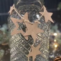 Deco-Schnur mit Sternen, 1 m