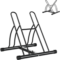 HOMCOM Fahrradständer Montageständer für Fahrräder, stabil aus Metall, schwarz, 60x54x57 cm, praktisches Zubehör Aosom.de