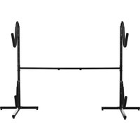 SPORTNOW Kajakgestell verstellbar für 2 Kajaks Surfboards Stand-Up-Paddles mit gepolsterten Haltebügeln aus Metall Aosom.de