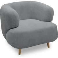 Polstersessel 800014, Sessel, Holzfüße, Armsessel, 86 x 73 x 160 (BxTxH), grau Aosom