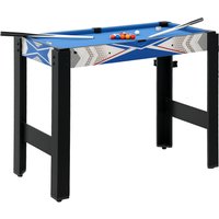 SPORTNOW Multigame Spieltisch 5 in 1 inklusive Billard, Tischtennis, Hockey, Basketball, Bogenschießen, Spieletisch mit Zubehör, Pfeil und Bogen 91 x 45,5 x 76 cm Aosom