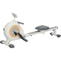 SPORTNOW Rudergerät für Zuhause, Magnetisches Rudergerät mit 16 Widerstandsstufen, LCD-Monitor, Rudermaschine mit Telefon-/IPAD-Halter, für Cardio-Training, bis 150kg belastbar Aosom