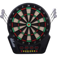 HOMCOM elektronische Dartscheibe Dartboard mit 6 Darts und 24 Dartköpfen 27 Spiele 243 Trefferoptionen 44 x 51,5 x 3,2 cm für Spaß und Wettkampf Aosom.de