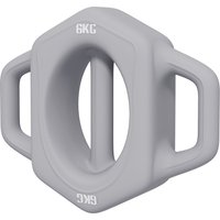 SPORTNOW 3-in-1 Hantel 6 kg, bodenschonende Multifunktionshantel für Gewichtstraining, Metall, Grau Aosom.de