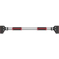 SPORTNOW Klimmzugstange verstellbar für Türrahmen rutschfest und wandmontierbar Pull Up Bar für Fitness Zuhause aus Stahl schwarz Aosom.de